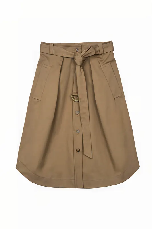 Ines de la Fressange Bernie Skirt Beige Maat: 34 | Midi Rokken Outlet | Dames | Beige