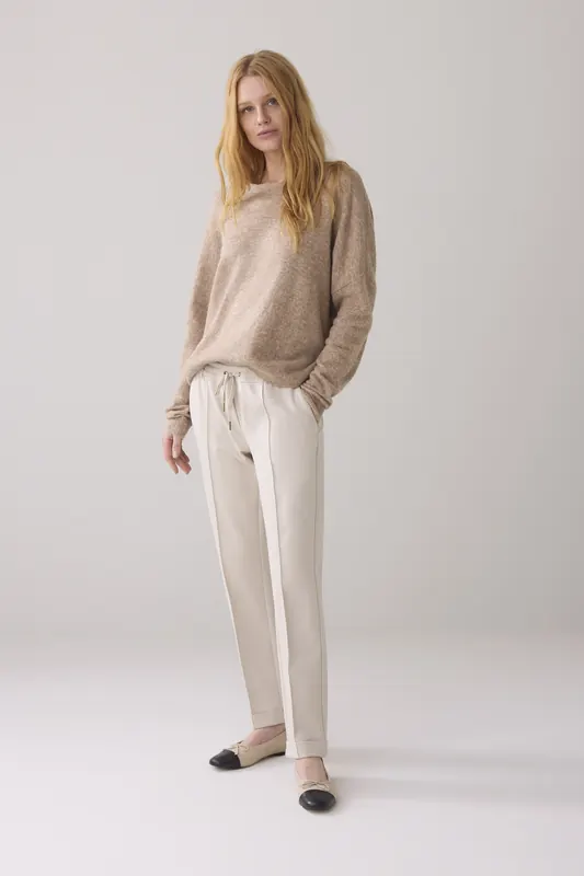 Summum Woman Leather Ballerina Pebble Beige Maat: 40 | Ballerina's Outlet | Dames | Zwart