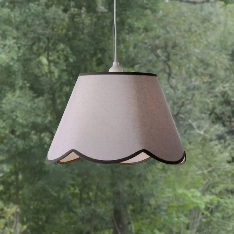PR Home żyrandol Nell, zielony mech, Ø 35 cm, E27, tkanina