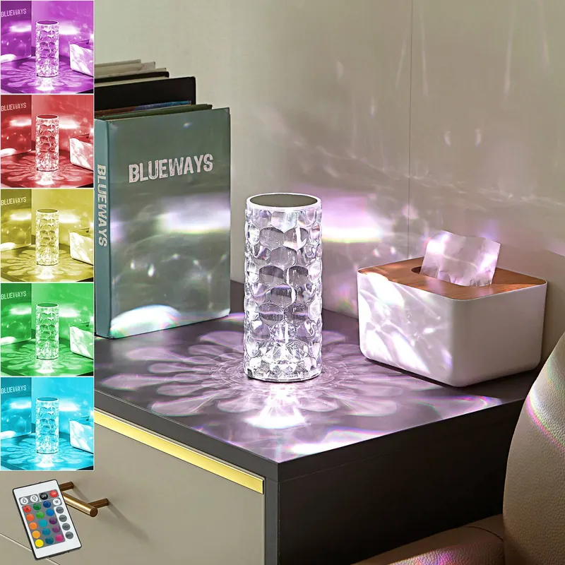 Lindby lampa stołowa LED Louane, 18,5 cm, USB, RGBW