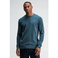Butcher of Blue Clifton Crew Schmutz Blau Maat: S | Sweaters Outlet | Heren | Blauw
