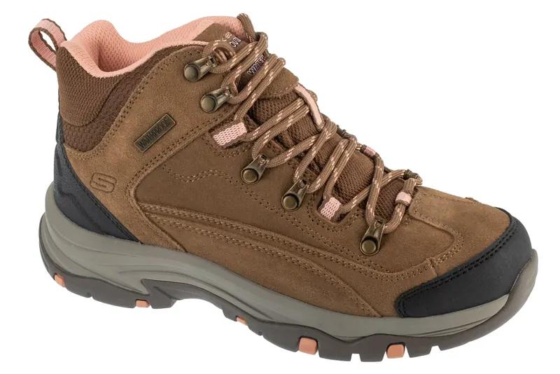 Skechers Trego-Alpine Trail 167004-BRTN, Damskie, Brązowe, buty trekkingowe, skóra zamszowa, rozmiar: 36
