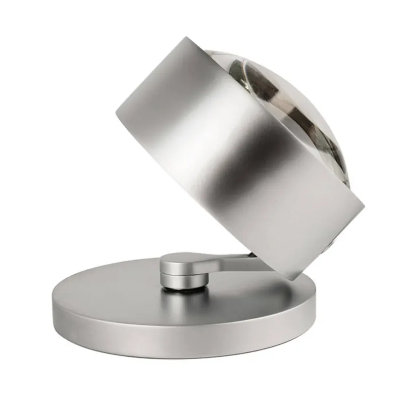 Kierunkowa lampa stołowa Puk Maxx Spot, chrom matowy