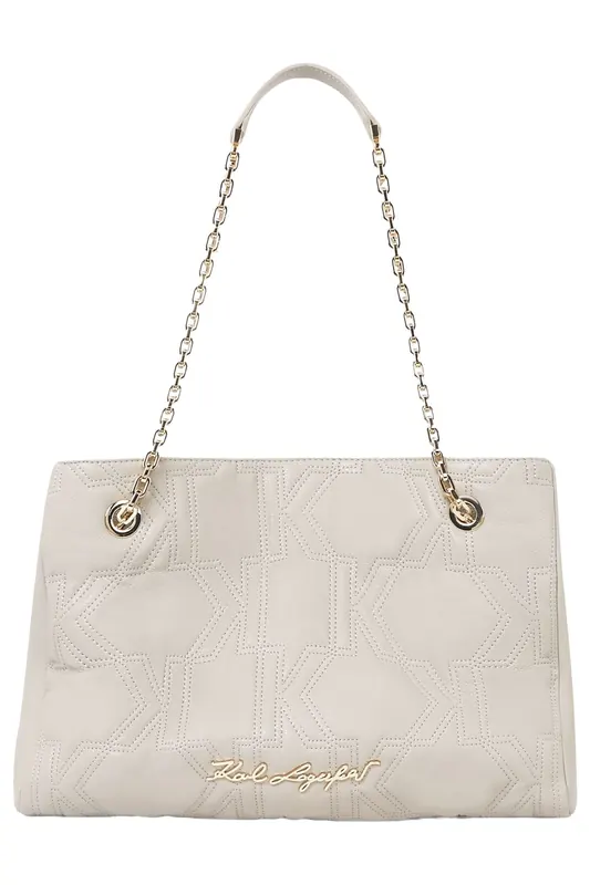 Karl Lagerfeld K/kurl Caviar Tote Ashes Of Roses Maat: OS | Handtassen Outlet | Dames | Taupe