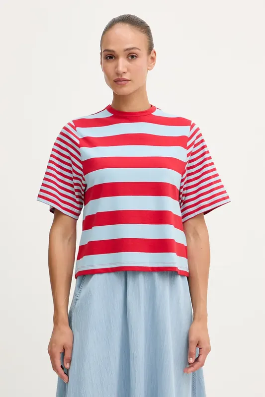 United Colors of Benetton T-shirt damski bawełniany z elastanem