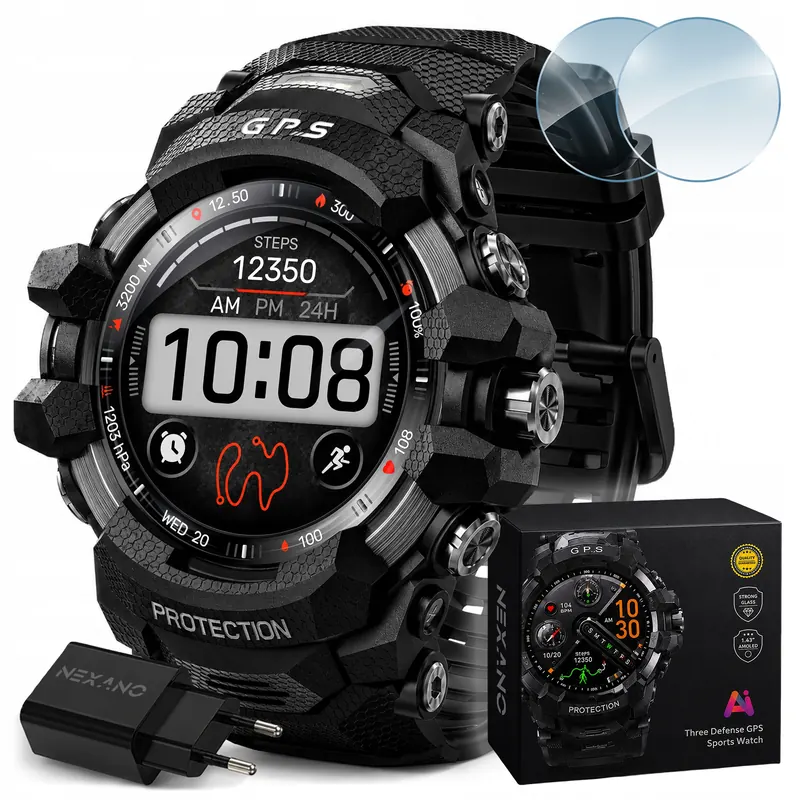 Smartwatch Pánsky Gps Vodotesný Smart Watch Hodinky Amoled Trasy Gpx Mapy