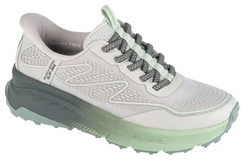 Skechers Slip-Ins: Switch Back - Mist 180157-GYGR, Damskie, Szare, buty sneakers, tkanina, rozmiar: 36