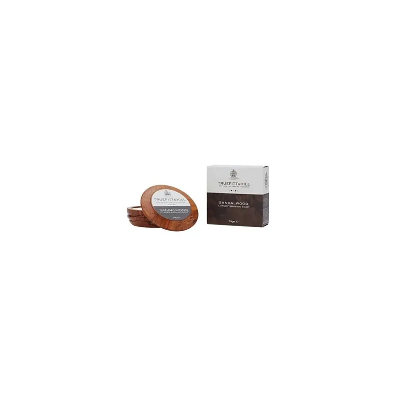 Luksusowe mydło do golenia Truefitt & Hill Sandalwood w drewnianej misce 99gr