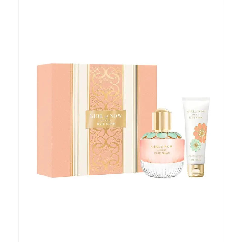 Elie saab Girl of Now Lovely Zestaw upominkowy: woda perfumowana dla kobiet 50 ml i balsam do ciała 75 ml