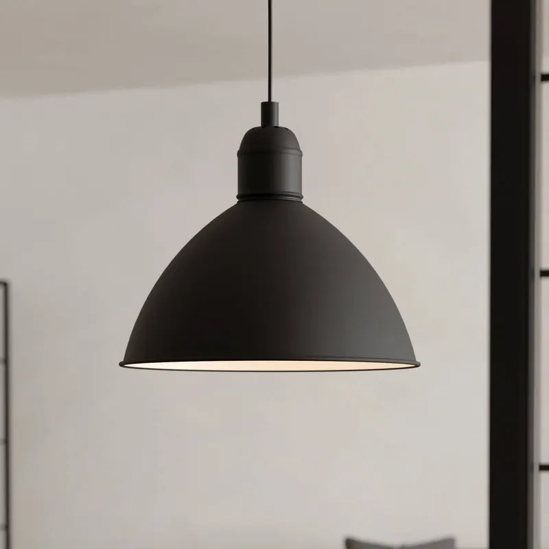 Lampa wisząca vintage Priddy, 1-pkt., czarna