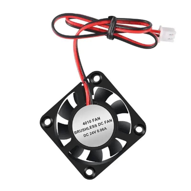 4 SZT. Wentylator chłodzący do drukarki 3D 4010, dmuchawa 40X40 X 10mm, łożysko hydrauliczne, bezszczotkowy silnik DC 12V 24V, wentylatory chłodzące do drukarki 3D