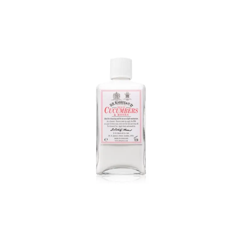 D.R. Harris Milk of Cucumber and Roses nawilżające mleczko oczyszczające 100 ml