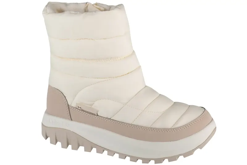 Columbia Snowtrot Mid 2075111125, Damskie, Białe, buty zimowe, nylon, rozmiar: 37