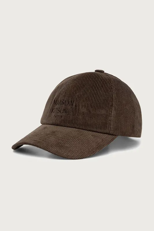 Maison Kitsuné  Paris czapka bejsbolówka sztruksowa