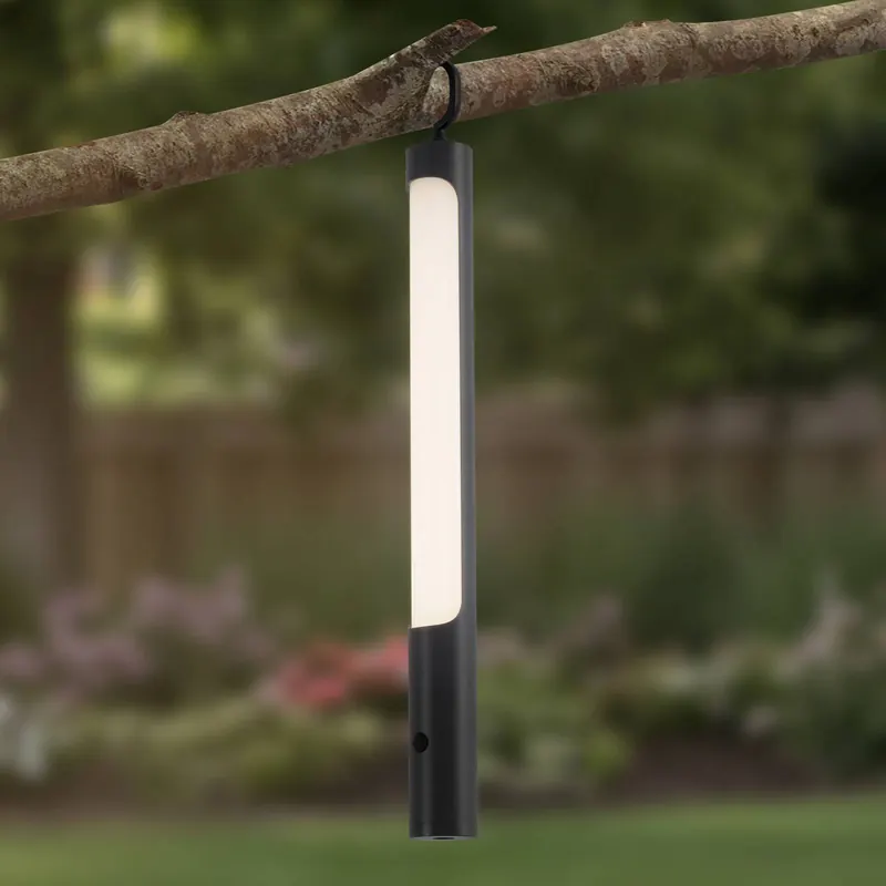 Lampka akumulatorowa LED Kompis, antracyt, ściemniana, IP54