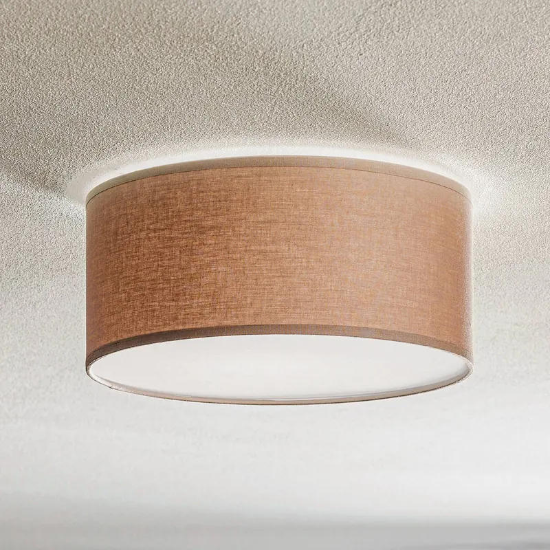 Lampa sufitowa Rondo, cappuccino, Ø 30 cm