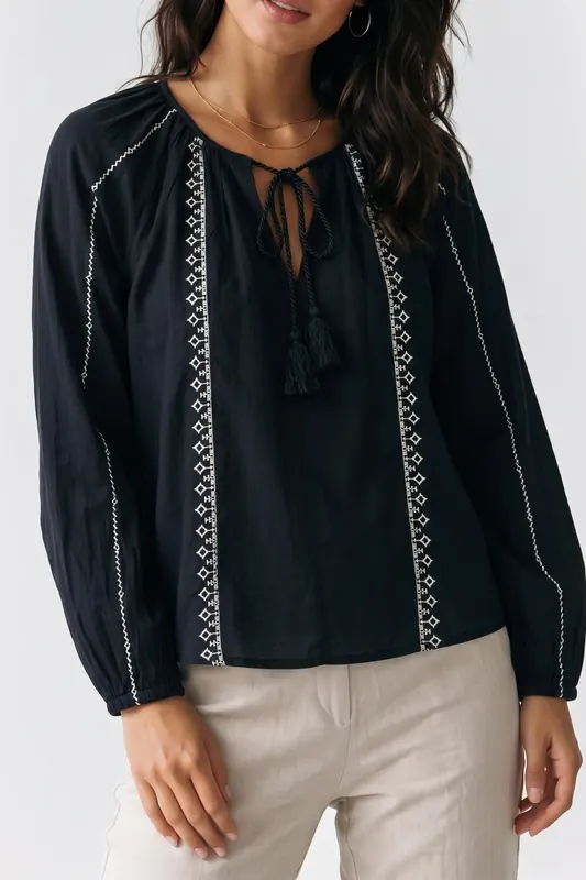 Alchemist Top Jill Antra Maat: 38 | Longsleeves Outlet | Dames | Zwart