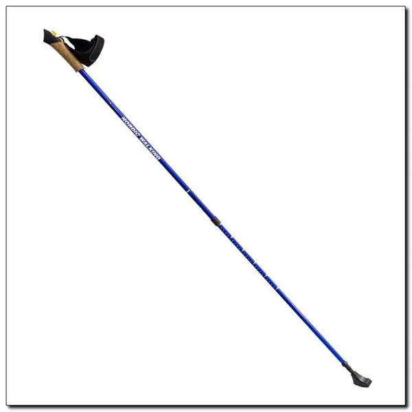 NILS Blue Kije Nordic Walking z regulacją wysokości od 87 do 135 cm niebieskie