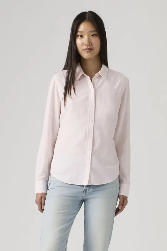 Levi's Classic Shirt Maat: XS | Longsleeves Outlet | Dames | Roze
