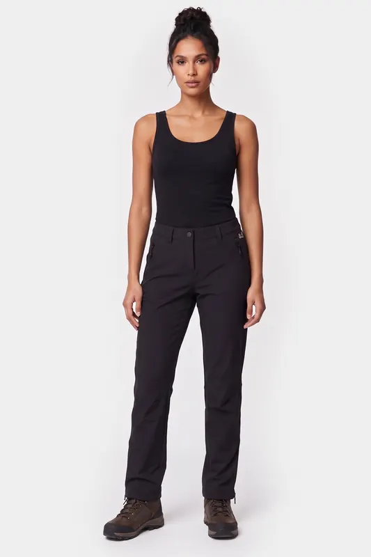 Jack Wolfskin Trek Terrain Pants Black Maat: 46 | Straight Broeken Outlet | Dames | Zwart