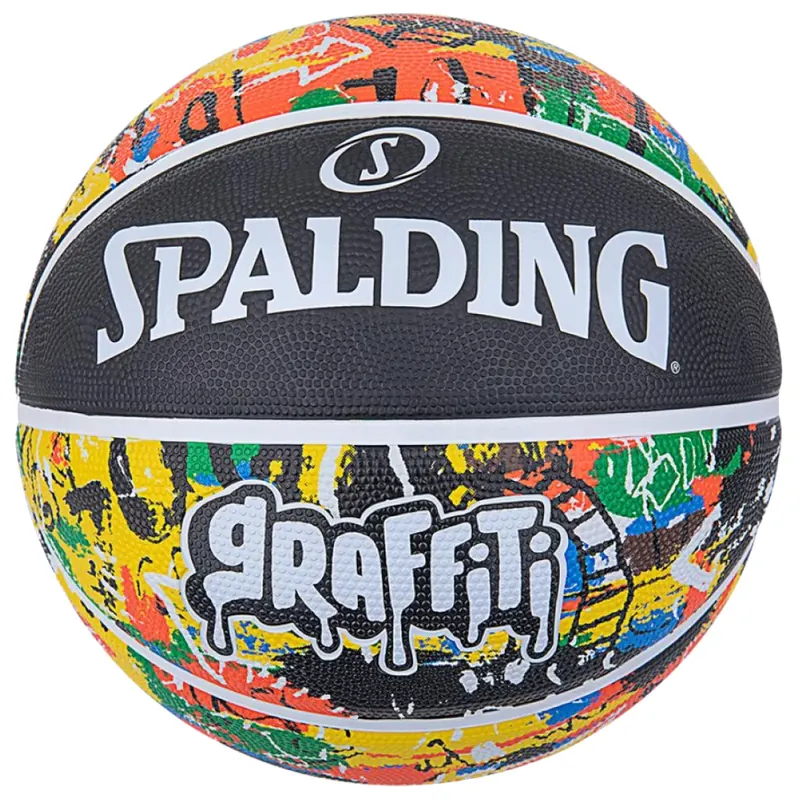 Spalding Graffiti Ball 84372Z, Unisex, Wielokolorowe, piłki do koszykówki, Guma, rozmiar: 7