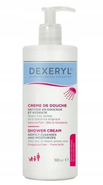 Dexeryl Shower krem myjący pod prysznic Azs skóra sucha atopowa 500 ml