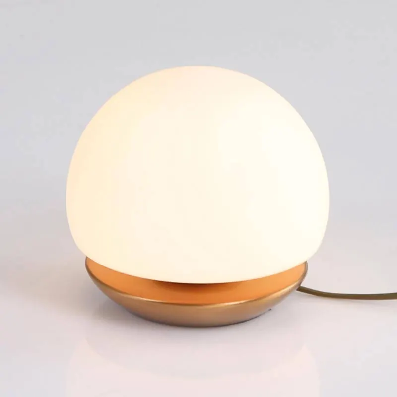 Mała lampa stołowa LED Ancilla, brąz