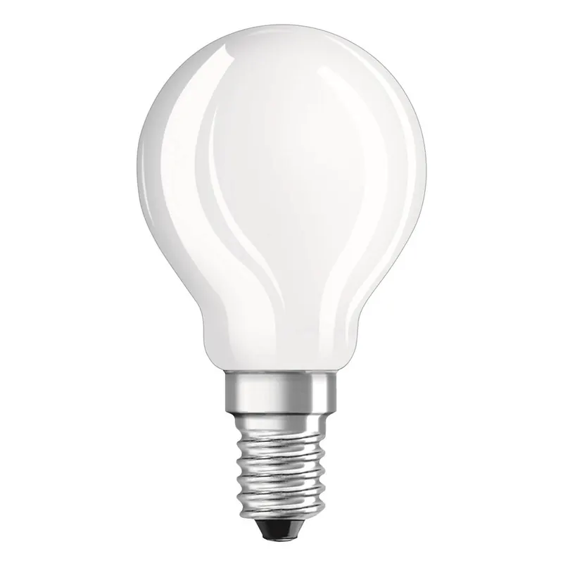 Żarówka kropla LED E14 4,2 W 827 matowa, zestaw 2 szt