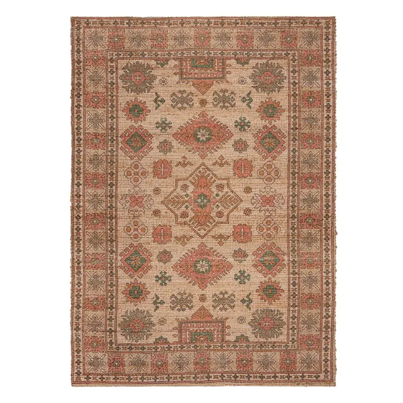 Różowo-pomarańczowy dywan z mieszanki juty tkany ręcznie 160x230 cm Lana Jute – Flair Rugs
