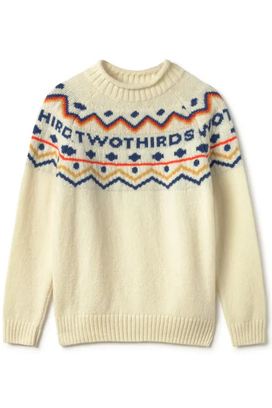 TWOTHIRDS Bantry - Ecru Maat: XS | Gebreide Truien Outlet | Dames | Ecru