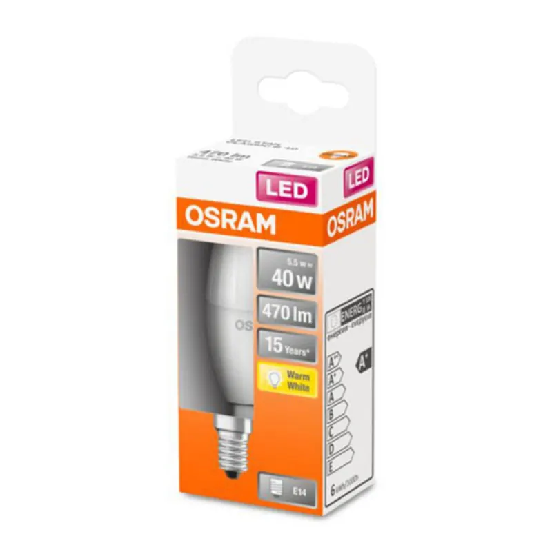 OSRAM Classic B żarówka E14 4,95W 2 700 K matowa