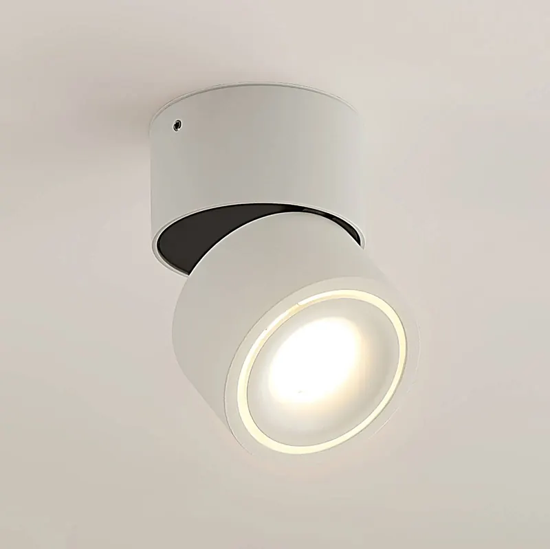 Arcchio Reflektor sufitowy LED Rotari, biały, 1-punktowa, 681 lm