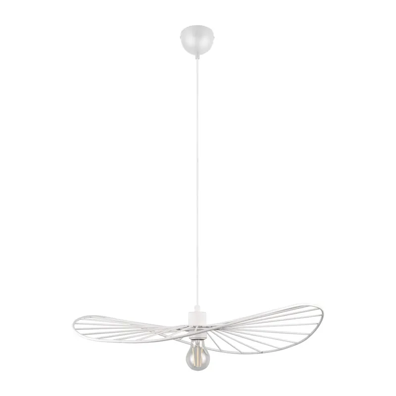 Biała lampa wisząca ø 60 cm Chapeau – Reality