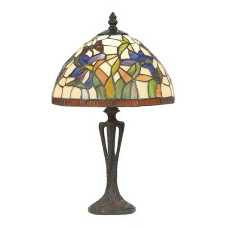 Dyskretna lampa stołowa ELANDA, styl Tiffany 41 cm