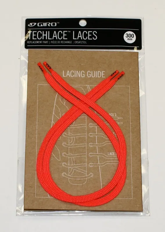 GIRO Sznurówki TECHLACE LACES czerwony (345mm)