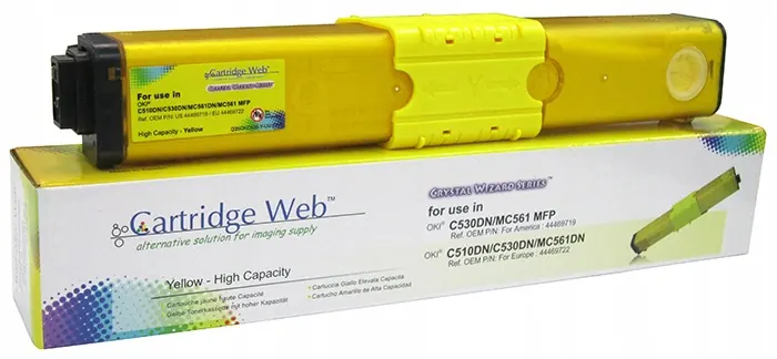 Toner Cartridge Web Yellow Oki C510 zamiennik 44469722