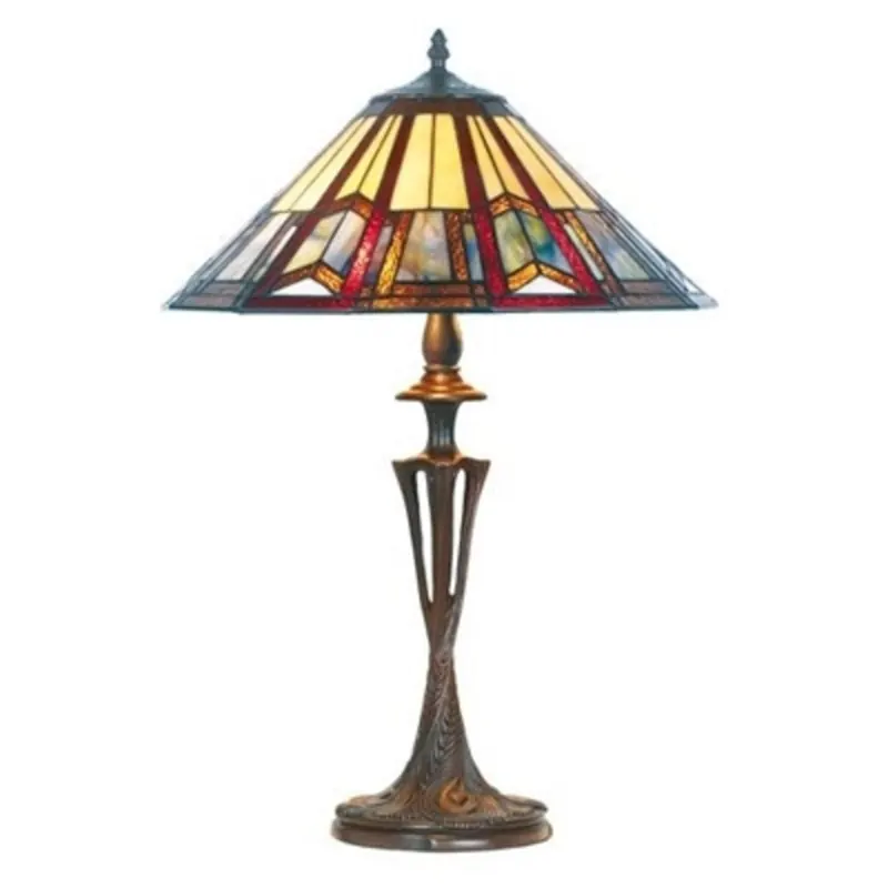 Lampa stołowa Lillie w stylu Tiffany