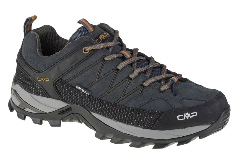 CMP Rigel Low WP 3Q13247-68UH, Męskie, Szare, buty trekkingowe, skóra zamszowa, rozmiar: 42
