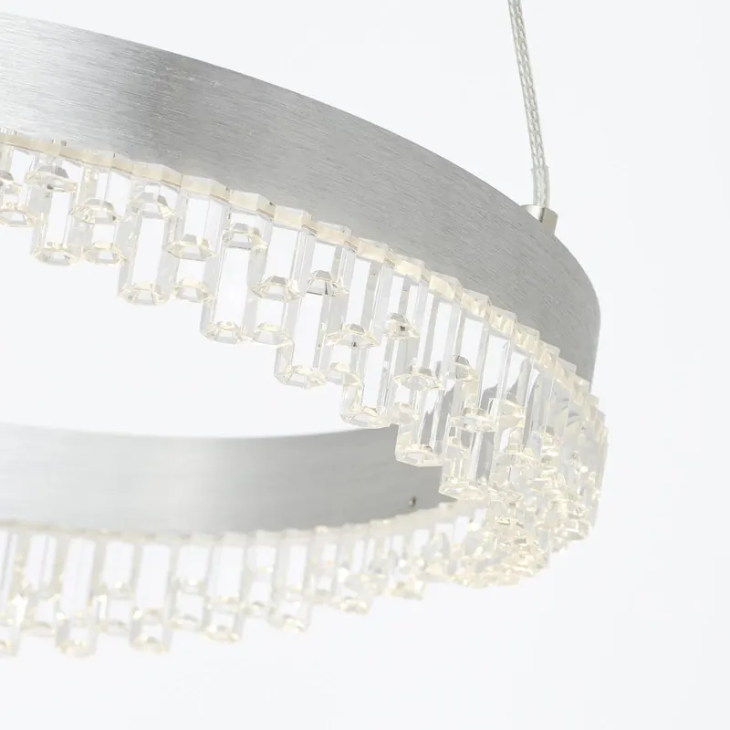 Lampa wisząca LED Aurora, aluminium, Ø 30 cm, aluminium, CCT
