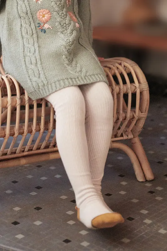 Louise Misha Tights Chukata Blush Maat: 12Y | Sokken Outlet | kids | Wit