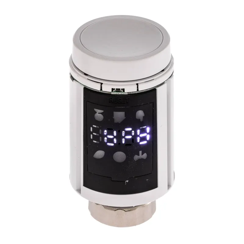 Termostat grzejnikowy Prios Smart, ZigBee, Tuya, biały
