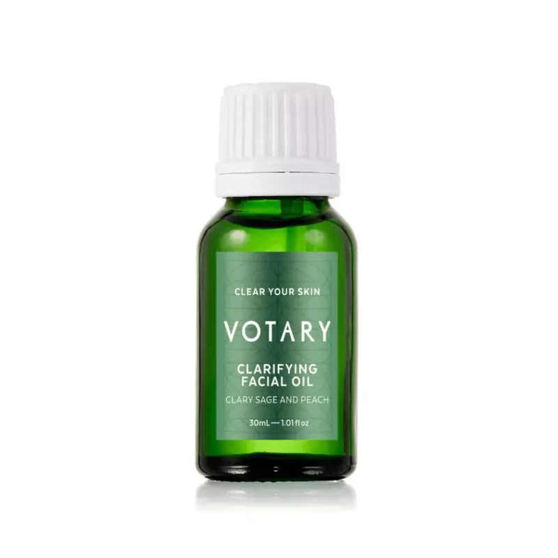 Votary Olejek oczyszczający do twarzy z szałwią muszkatołową 30 ml