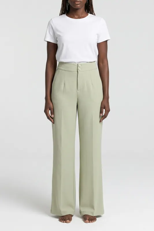 Odd Muse Structured Trousers Pistachio Maat: S | Pantalons Outlet | Dames