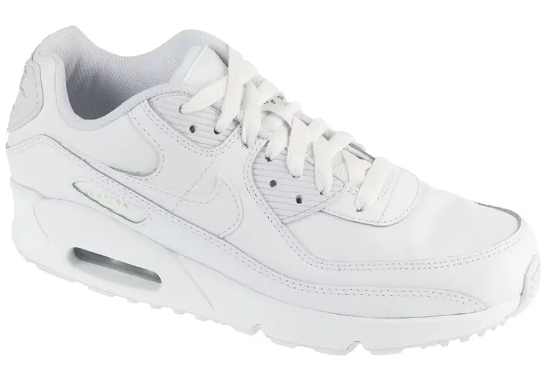 Nike Air Max 90 GS HF6358-102, Dla dziewczynki, Białe, buty sneakers, skóra licowa, rozmiar: 40