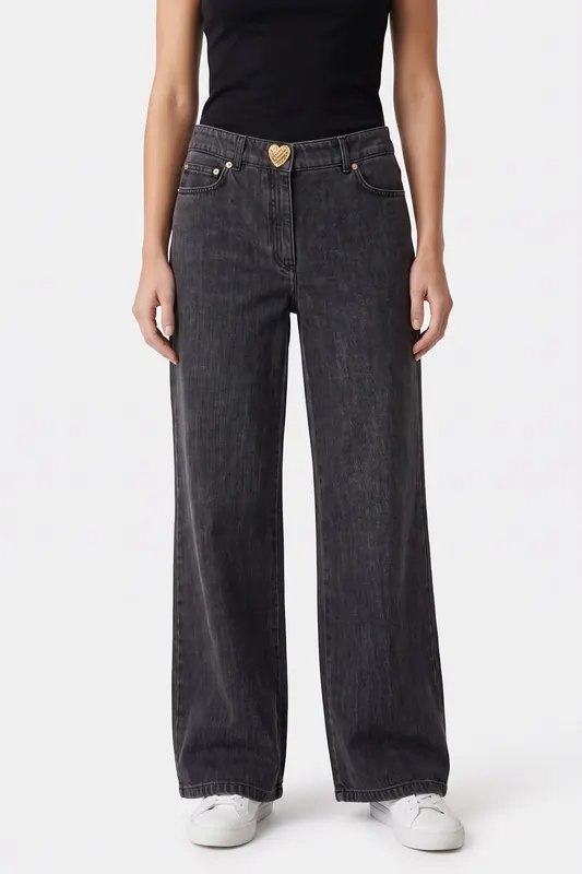 Moschino Trousers Black Maat: 42 | Straight Jeans Outlet | Dames | Zwart