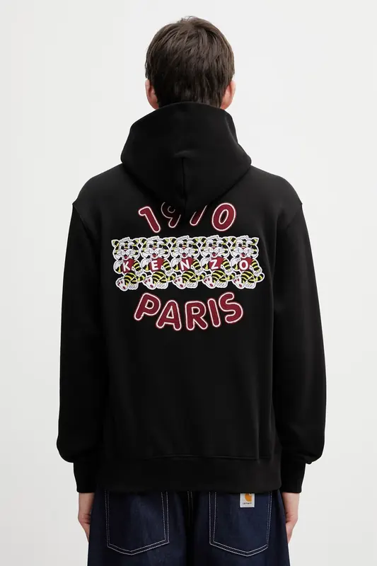 Kenzo Hoodie bluza z kapturem bawełniana męska