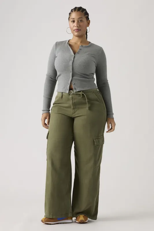 Levi's Baggy Dad Lightweight Cargo Pants Maat: W28L32 | Cargobroeken Outlet | Dames | Bruin