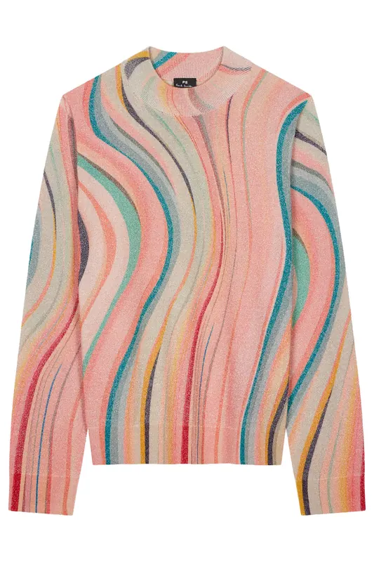 Paul Smith Womens Knitted Sweater Turtle Neck Multi Coloured Maat: XS | Sweaters Outlet | Dames | Oranje