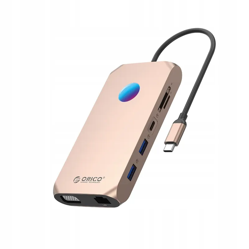 Hub 12w1 Usb-c Usb-a Usb-c Hdmi Vga Sd RJ45 mini jack Pd 100W 4K 1000 Mbp