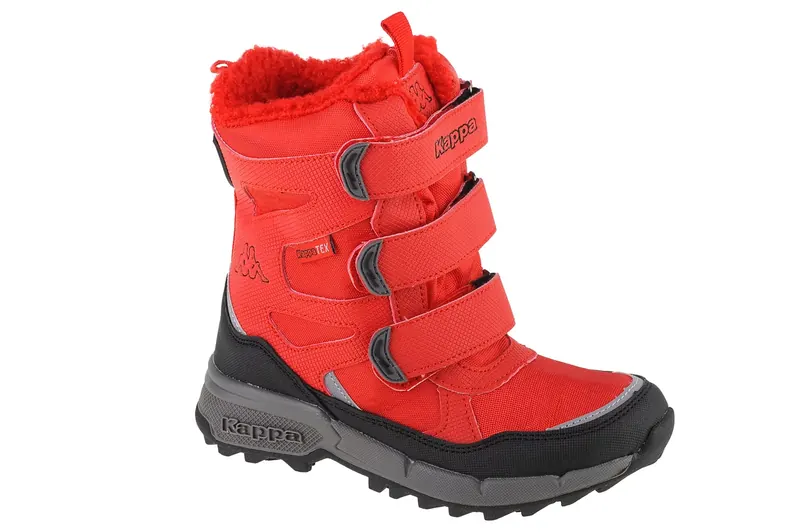 Kappa Vipos Tex K 260902K-2011, Dla dziewczynki, Czerwone, buty zimowe, tkanina, rozmiar: 35